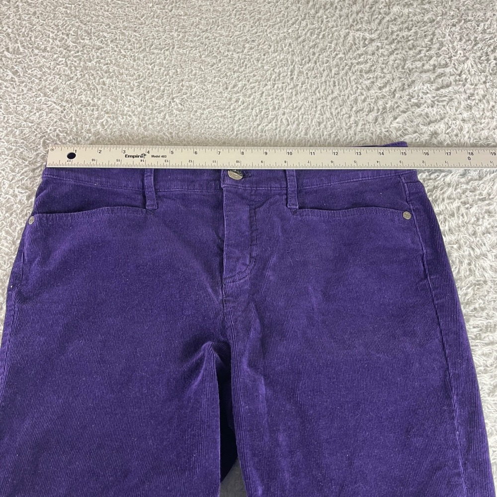 Talbots Simply Flattering Purple Corduroy Pants High Waist Straight Leg 6P - Picture 5 of 11